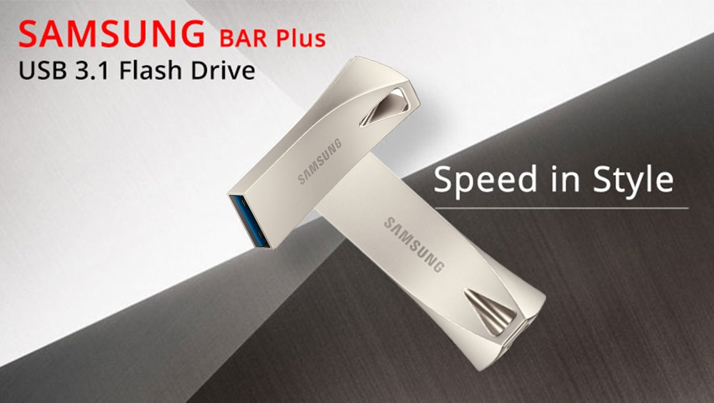 Samsung MUF - 32BE3 / AM USB 3.1 Flash Drive Bar Plus 200MB/s Read 32GB- Silver 32GB Samsung MUF - 32BE3 / AM USB 3.1 Flash Drive Bar Plus 200MB/s Read 32GB- Silver 32GB