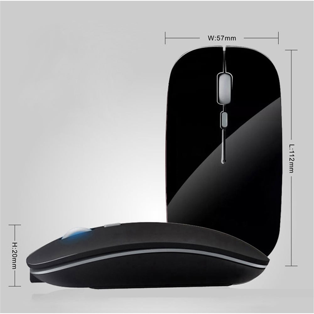 Rechargeable Wireless Mouse 2.4GHz Optical Ultrathin Mice for Computer Laptop- White Rechargeable Wireless Mouse 2.4GHz Optical Ultrathin Mice for Computer Laptop- White