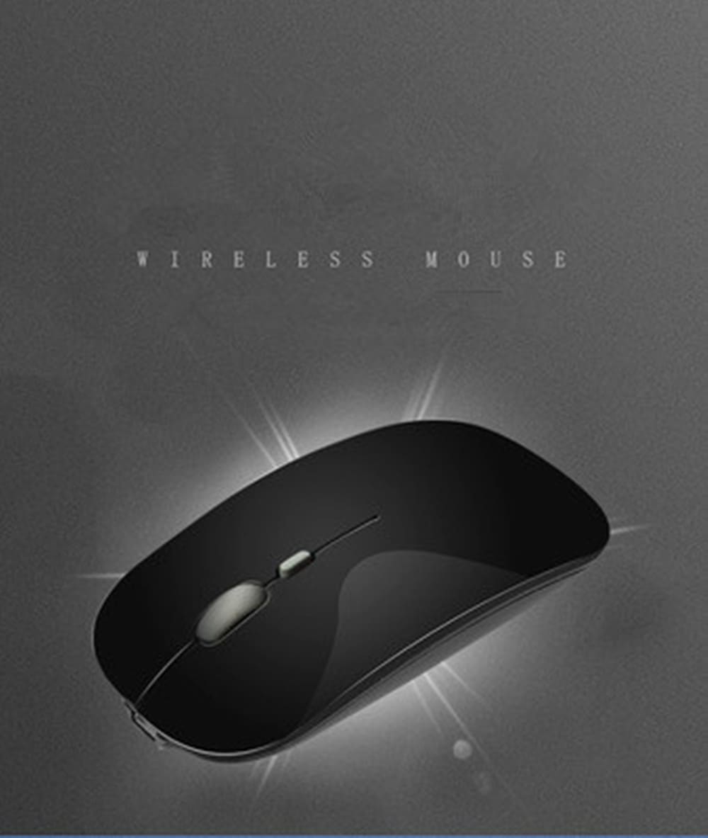 Rechargeable Wireless Mouse 2.4GHz Optical Ultrathin Mice for Computer Laptop- White Rechargeable Wireless Mouse 2.4GHz Optical Ultrathin Mice for Computer Laptop- White