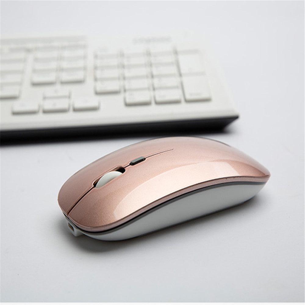 Rechargeable Wireless Mouse 2.4GHz Optical Ultrathin Mice for Computer Laptop- White Rechargeable Wireless Mouse 2.4GHz Optical Ultrathin Mice for Computer Laptop- White