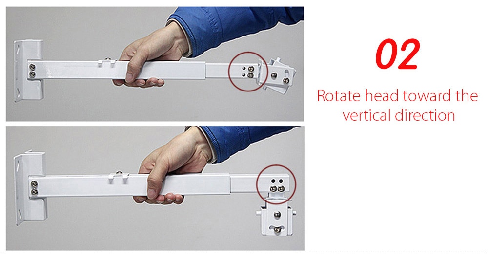 Universal Adjustable Projector Ceiling Mount Loading 15KG Wall Hanging Bracket Holder- White Universal Adjustable Projector Ceiling Mount Loading 15KG Wall Hanging Bracket Holder- White