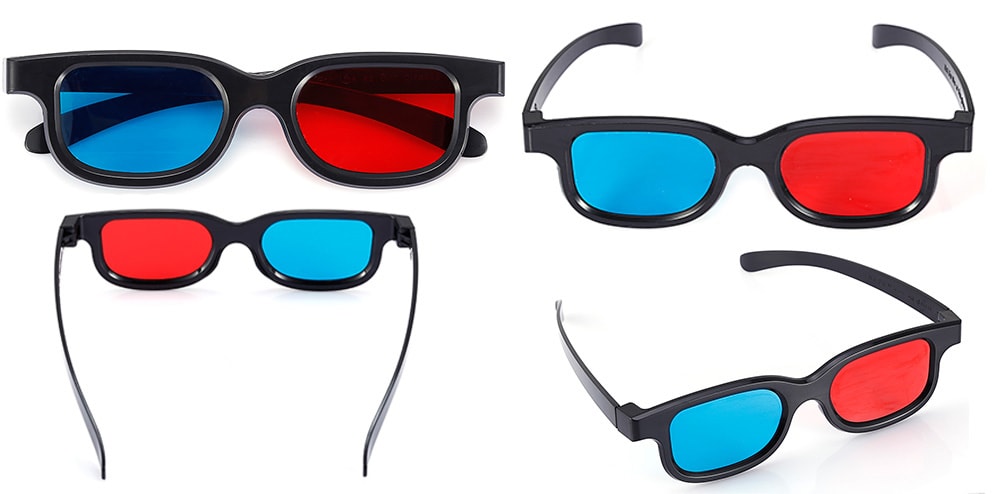 Red And Blue Glasses Stereo 3D Glasses for TV / Computer / Projector- Multi Red And Blue Glasses Stereo 3D Glasses for TV / Computer / Projector- Multi