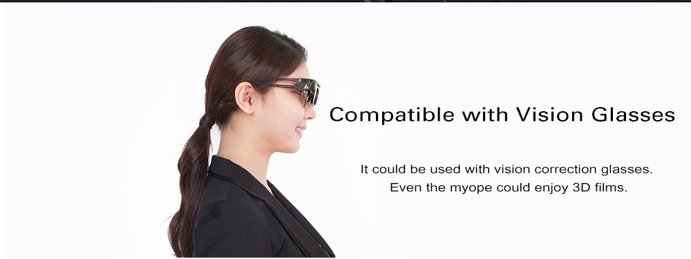 Wemax DLP - LINK Shutter Type 3D Glasses ( Xiaomi Ecosystem Product )- Black Wemax DLP - LINK Shutter Type 3D Glasses ( Xiaomi Ecosystem Product )- Black