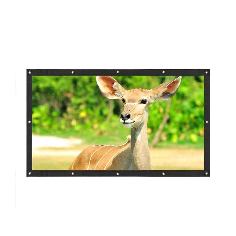 Projector Screen Portable Screen for Home Indoor Outdoor- White 60 inch Projector Screen Portable Screen for Home Indoor Outdoor- White 60 inch