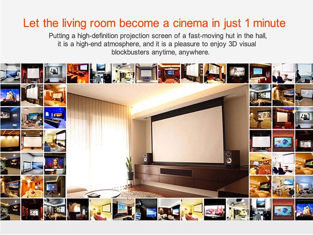 Portable Projector Screen 60 inch 16:9- White Portable Projector Screen 60 inch 16:9- White