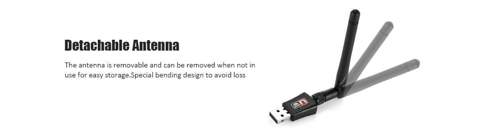 WD - 4505A 2.4G + 5G Dual Band Network Card Wireless WiFi Receiver 600M- Black WD - 4505A 2.4G + 5G Dual Band Network Card Wireless WiFi Receiver 600M- Black
