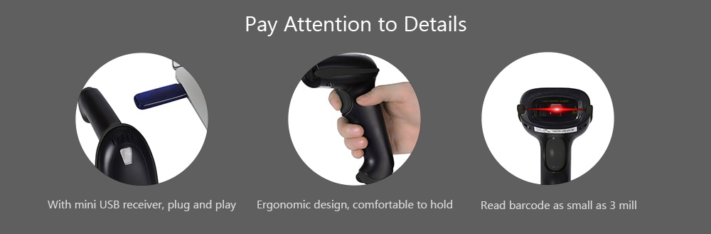 YHD - 5100 1D 2.4GHz Laser Wireless Handheld Portable Barcode Scanner- Yellow YHD - 5100 1D 2.4GHz Laser Wireless Handheld Portable Barcode Scanner- Yellow