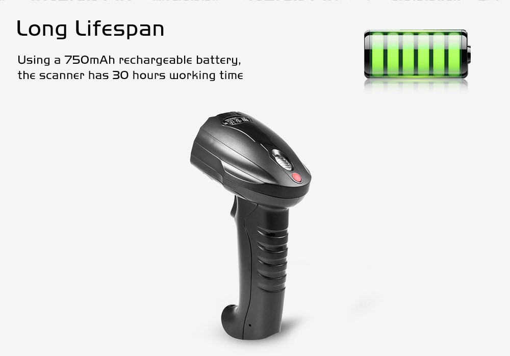 ZADSCAN BP8150BL Bluetooth 3.0 Wireless Barcode Scanner Handheld Bar-code Reader- Black ZADSCAN BP8150BL Bluetooth 3.0 Wireless Barcode Scanner Handheld Bar-code Reader- Black