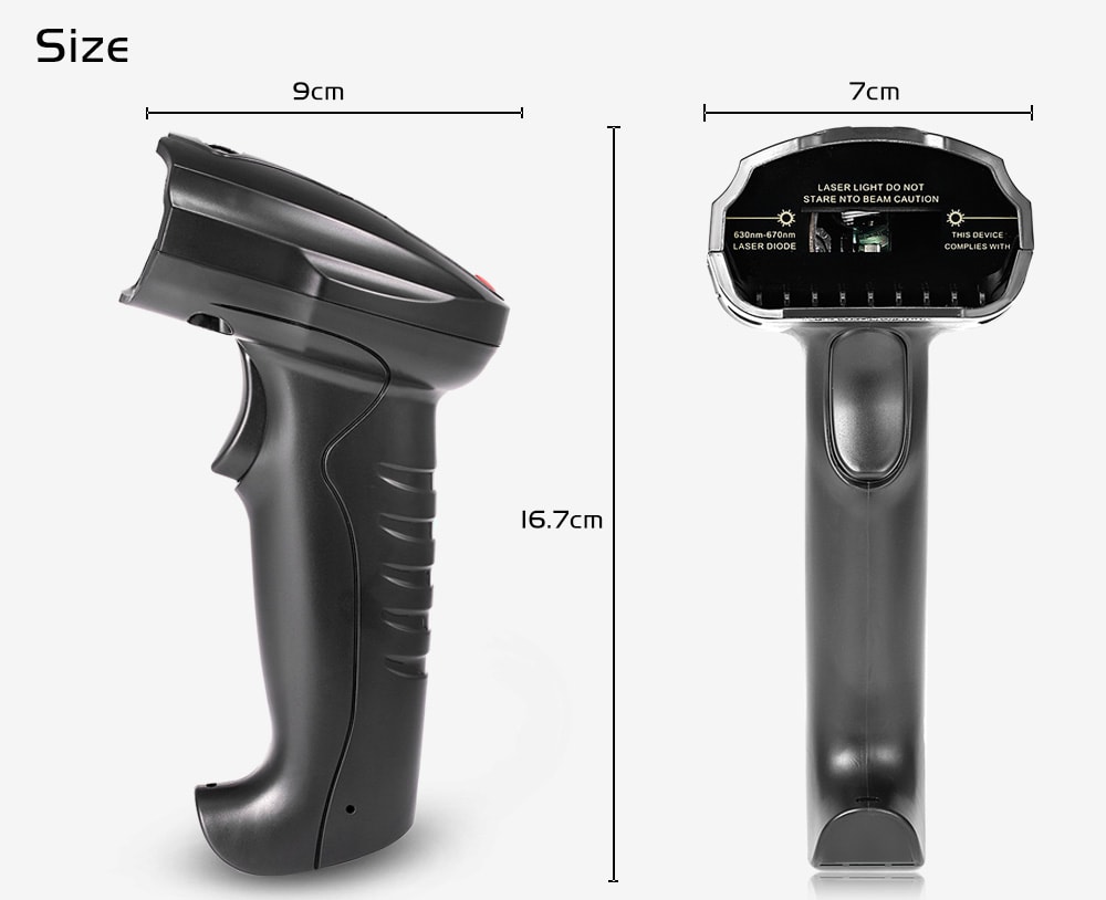 ZADSCAN BP8150BL Bluetooth 3.0 Wireless Barcode Scanner Handheld Bar-code Reader- Black ZADSCAN BP8150BL Bluetooth 3.0 Wireless Barcode Scanner Handheld Bar-code Reader- Black