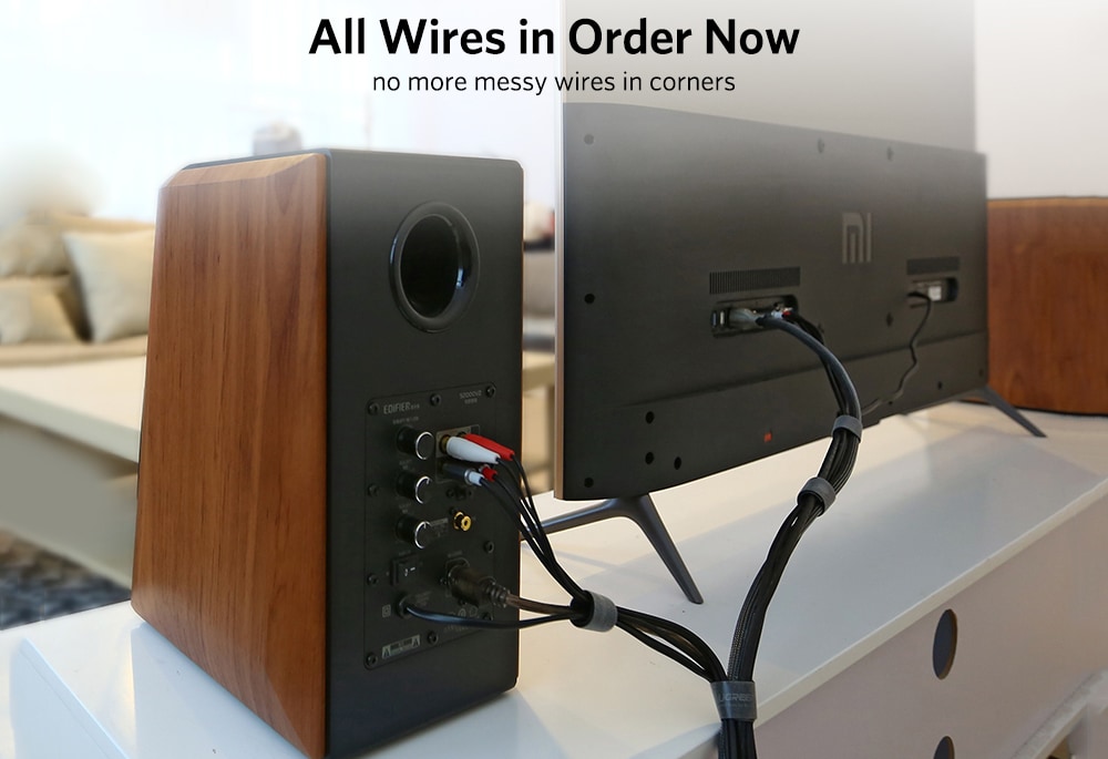 UGREEN LP124 Wire Winder Magic Tape Cable Organizer Earphone Holder Mouse Cord Protector HDMI Management 5M- Black UGREEN LP124 Wire Winder Magic Tape Cable Organizer Earphone Holder Mouse Cord Protector HDMI Management 5M- Black