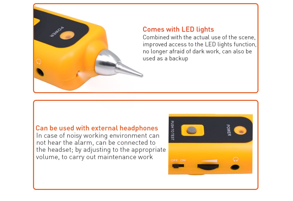 UTP STP Cat5 Cat6 RJ45 Line Finder Telephone Wire Tracker Diagnose Tone Tool Kit LAN Network Cable Tester- Saffron UTP STP Cat5 Cat6 RJ45 Line Finder Telephone Wire Tracker Diagnose Tone Tool Kit LAN Network Cable Tester- Saffron