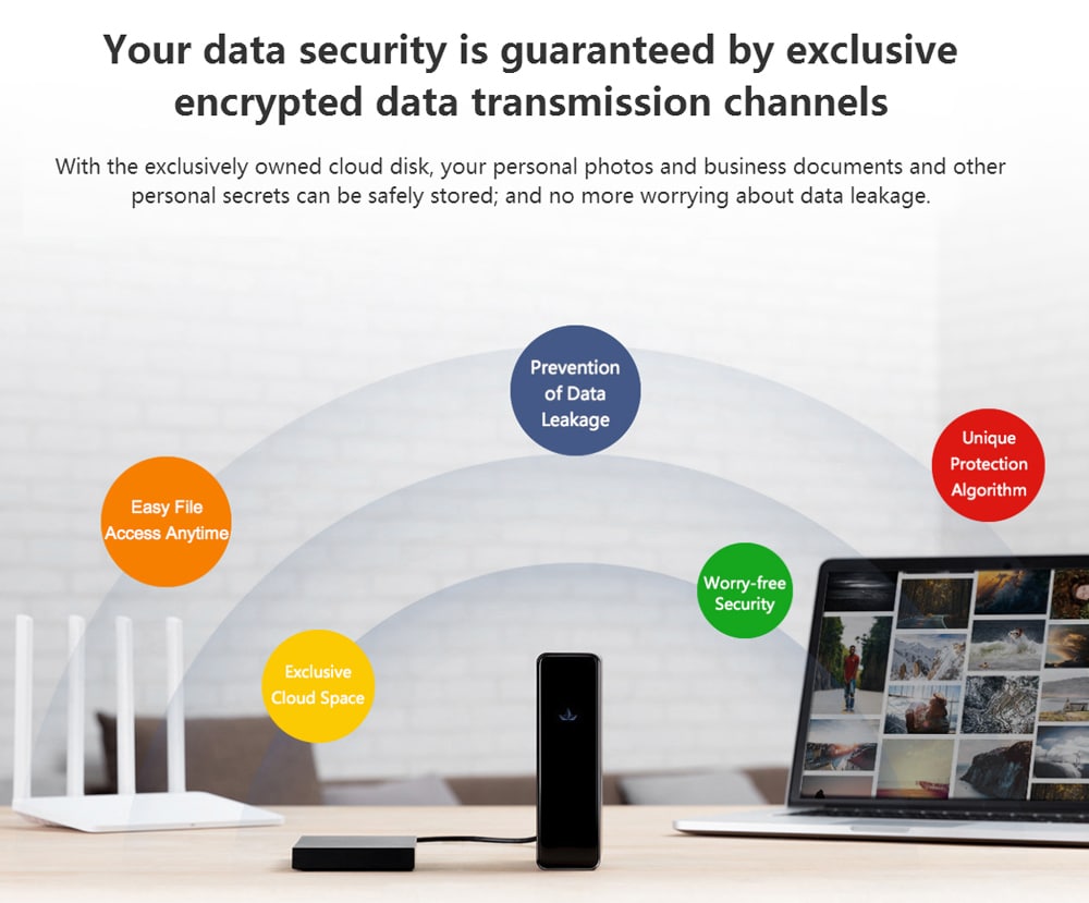 Wankeyun WS1608 Cloud Disk 1000Mbps Network Privacy Support 8TB Expand Capacity Multiple Screen Remote Display from Xiaomi youpin - Black Wankeyun WS1608 Cloud Disk 1000Mbps Network Privacy Support 8TB Expand Capacity Multiple Screen Remote Display from Xiaomi youpin - Black