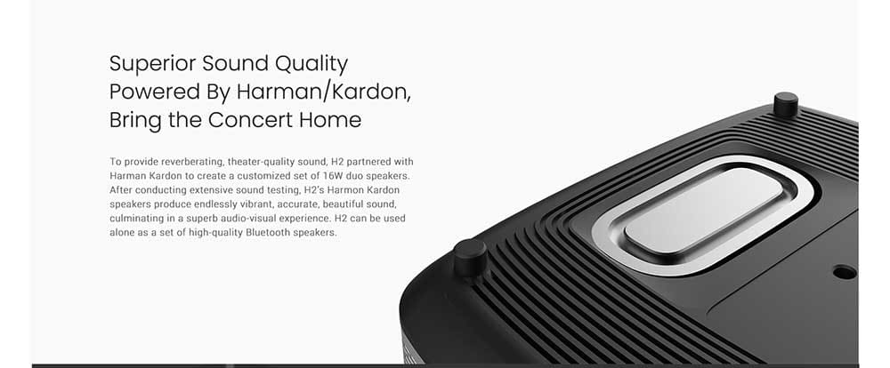 Original XGIMI XHAD01 DLP 1350 ANSI Lumens Home Theater Projector Full HD 4K / Harman Kardon Stereo Auto Lens Cap / Auto Focus / Auto Keystone Correction / Motion Compensation- Light Slate Gray XHAD01 Original XGIMI XHAD01 DLP 1350 ANSI Lumens Home Theater Projector Full HD 4K / Harman Kardon Stereo Auto Lens Cap / Auto Focus / Auto Keystone Correction / Motion Compensation- Light Slate Gray XHAD01