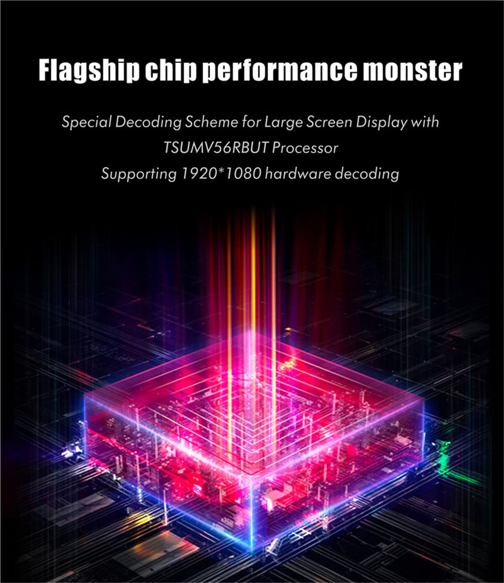 TST6 Projector Home Theater High Lumen Mini Projector- Red TST6 Projector Home Theater High Lumen Mini Projector- Red