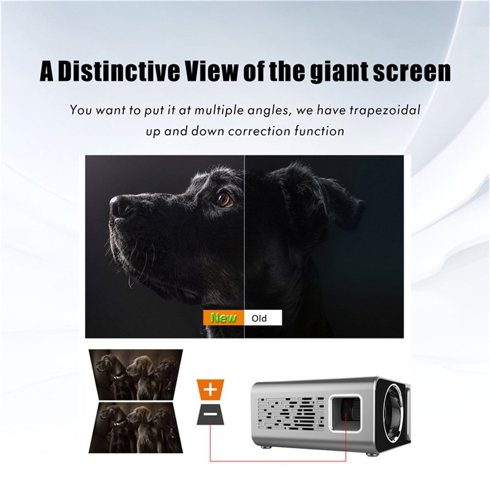TST6 Projector Home Theater High Lumen Mini Projector- Red TST6 Projector Home Theater High Lumen Mini Projector- Red