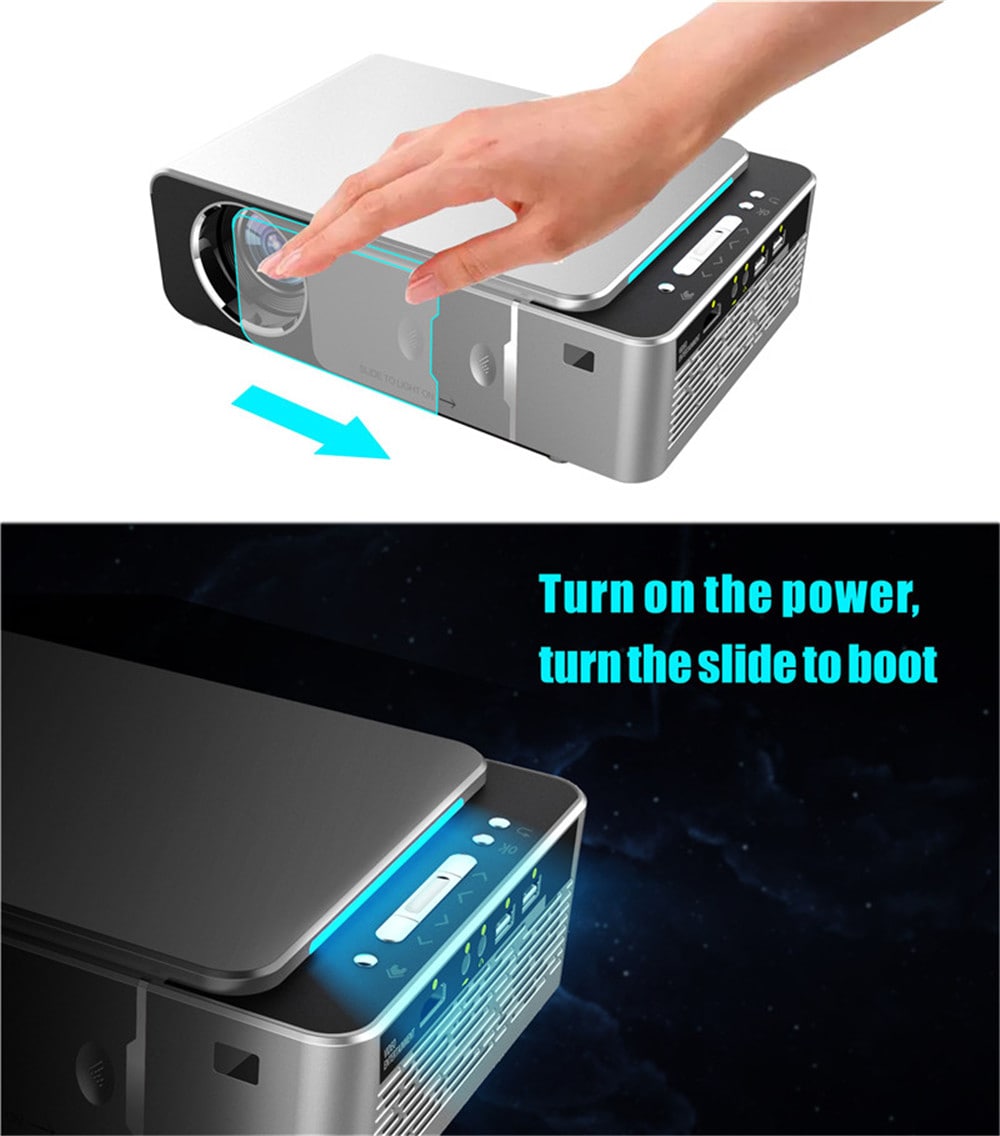 TST6 Projector Home Theater High Lumen Mini Projector- Red TST6 Projector Home Theater High Lumen Mini Projector- Red