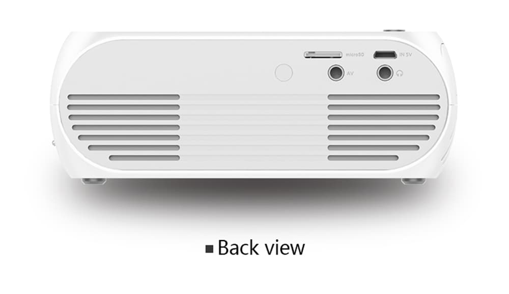 YG-320 Portable Home Mini HDMI USB LED 1080P Projector- Snow White US Plug YG-320 Portable Home Mini HDMI USB LED 1080P Projector- Snow White US Plug