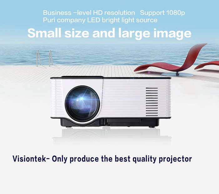 VS314 LED Projector 1500 Lumens 800 x 480 Pixels 1080P Media Player- White and Black US Plug VS314 LED Projector 1500 Lumens 800 x 480 Pixels 1080P Media Player- White and Black US Plug