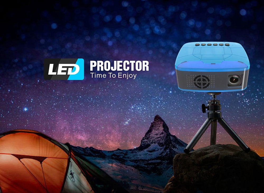 UNIC U20 LCD Mini Home Projector 320 x 240 Support USB / TF / AV / HDMI / Headphone / Mini USB- Deep Sky Blue UK Plug UNIC U20 LCD Mini Home Projector 320 x 240 Support USB / TF / AV / HDMI / Headphone / Mini USB- Deep Sky Blue UK Plug