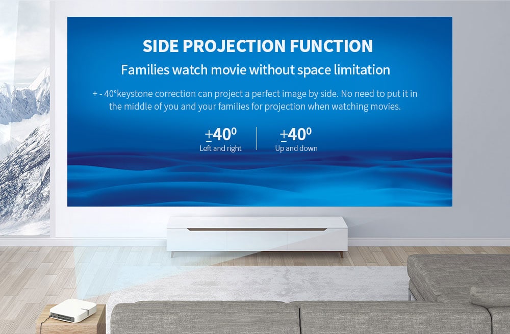 XGIMI Z6 700 Ansi Lumens DLP Projector Home Theater 1080P Full HD Support 3D WiFi Mirroring Display- White XGIMI Z6 700 Ansi Lumens DLP Projector Home Theater 1080P Full HD Support 3D WiFi Mirroring Display- White