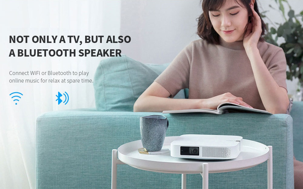 XGIMI Z6 700 Ansi Lumens DLP Projector Home Theater 1080P Full HD Support 3D WiFi Mirroring Display- White XGIMI Z6 700 Ansi Lumens DLP Projector Home Theater 1080P Full HD Support 3D WiFi Mirroring Display- White
