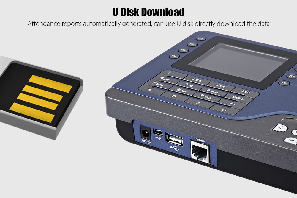 Realand A - C091 TFT Fingerprint Time Attendance Clock Employee Payroll Recorder 2 Identification Mode for Company School- Gray US Plug Realand A - C091 TFT Fingerprint Time Attendance Clock Employee Payroll Recorder 2 Identification Mode for Company School- Gray US Plug
