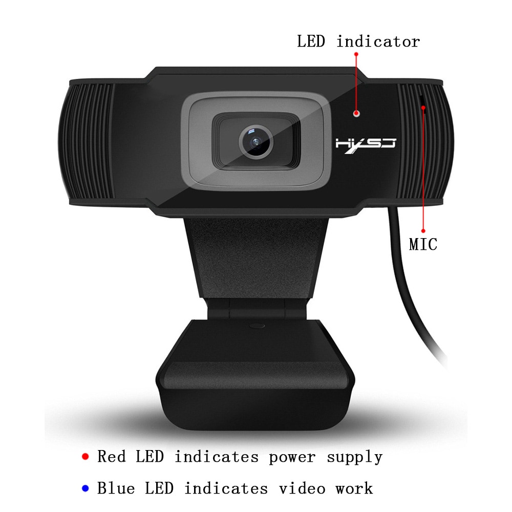 Webcam HD1080P 30FPS Auto Focus Computer Camera Sound-Absorbing Microphone- Black Webcam HD1080P 30FPS Auto Focus Computer Camera Sound-Absorbing Microphone- Black