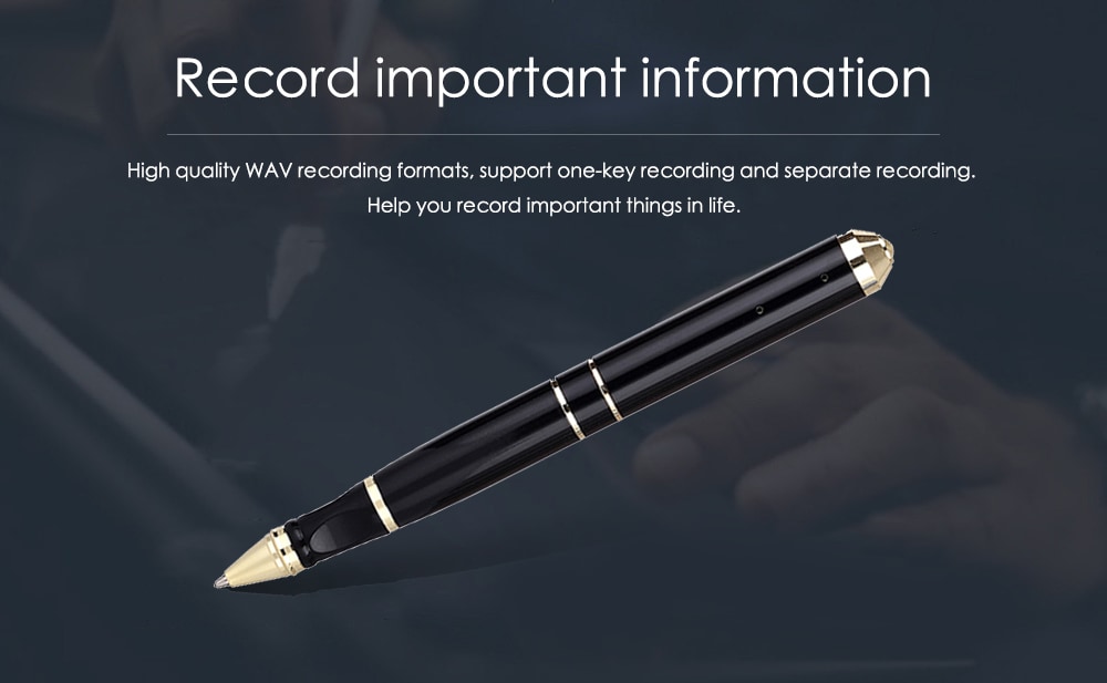SK - 068 High Definition Noise Reduction Minitype Voice Recorder Recording Pen with 16G Memory Card - Black 16G SK - 068 High Definition Noise Reduction Minitype Voice Recorder Recording Pen with 16G Memory Card - Black 16G