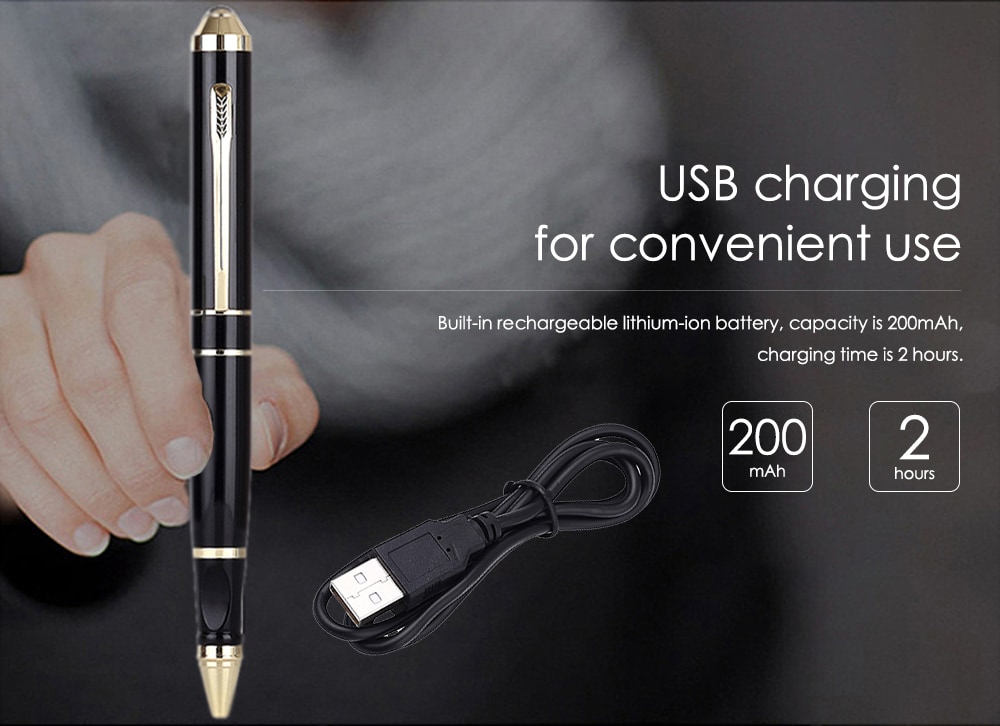 SK - 068 High Definition Noise Reduction Minitype Voice Recorder Recording Pen with 16G Memory Card - Black 16G SK - 068 High Definition Noise Reduction Minitype Voice Recorder Recording Pen with 16G Memory Card - Black 16G