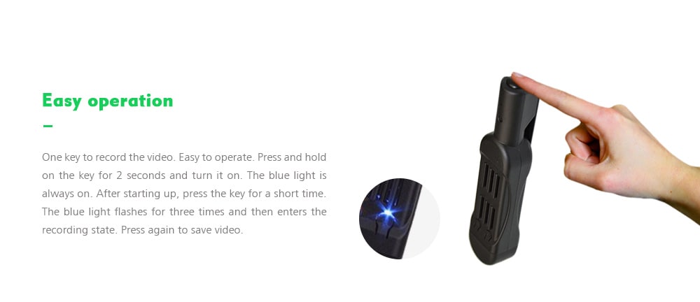 T189 Conference Pen HD Camera Wireless Card Mini DV Recorder- Black T189 Conference Pen HD Camera Wireless Card Mini DV Recorder- Black