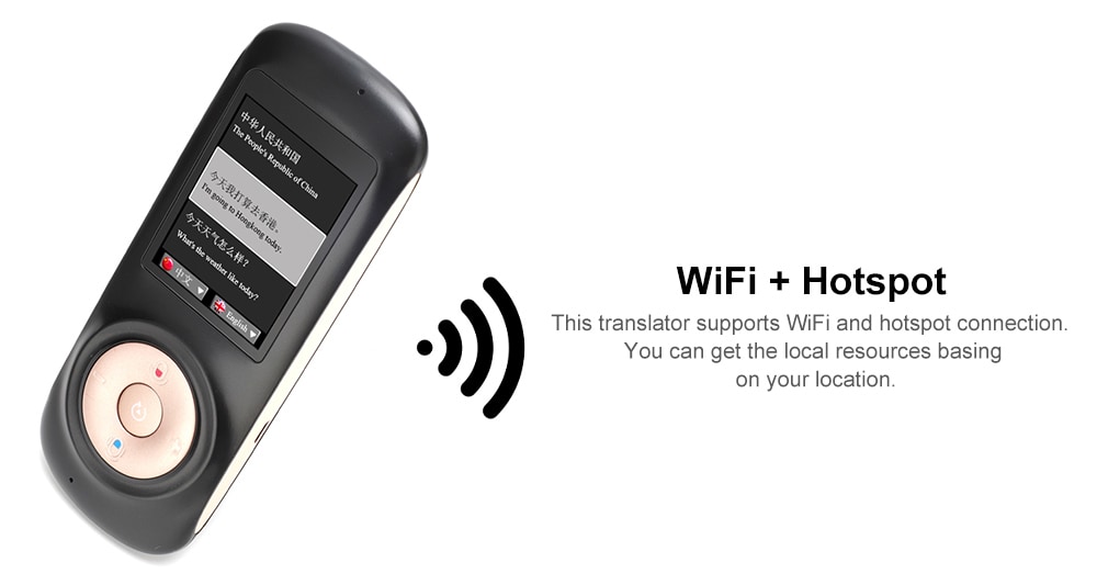 T2S Intelligent Voice Translator with 2.4 inch Touch Screen Support WiFi Hotspot 42 Languages- Black T2S Intelligent Voice Translator with 2.4 inch Touch Screen Support WiFi Hotspot 42 Languages- Black