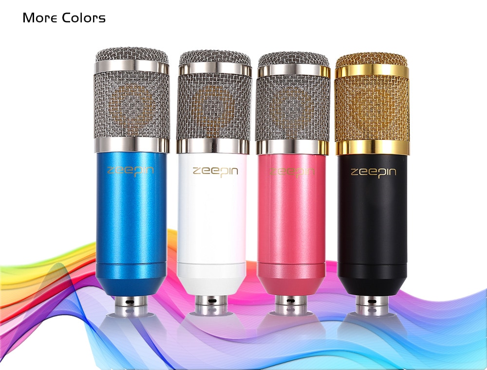 ZEEPIN BM - 800 Professional Condenser Microphone Studio Broadcasting Recording- Black ZEEPIN BM - 800 Professional Condenser Microphone Studio Broadcasting Recording- Black