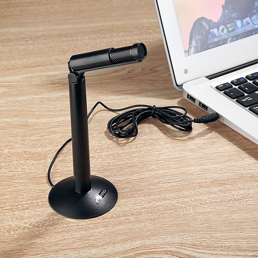 Yanmai Omnidirectional Condenser Sound Desktop Microphone for PC Laptop Skype Recording- Black Yanmai Omnidirectional Condenser Sound Desktop Microphone for PC Laptop Skype Recording- Black