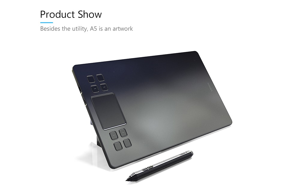 VEIKK A50 Digital Tablet Drawing Panel 0.9cm Ultra-thin 8192 Pressure Sensitivity- Black VEIKK A50 Digital Tablet Drawing Panel 0.9cm Ultra-thin 8192 Pressure Sensitivity- Black