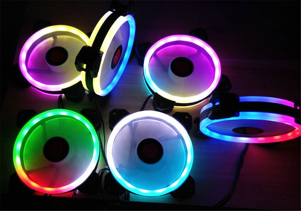 Wireless RGB LED Light 12cm Computer PC Case Cooling Fan CPU Cooler- Black Wireless RGB LED Light 12cm Computer PC Case Cooling Fan CPU Cooler- Black