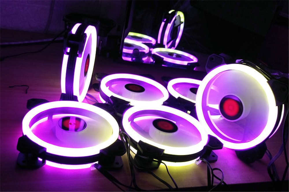 Wireless RGB LED Light 12cm Computer PC Case Cooling Fan CPU Cooler- Black Wireless RGB LED Light 12cm Computer PC Case Cooling Fan CPU Cooler- Black