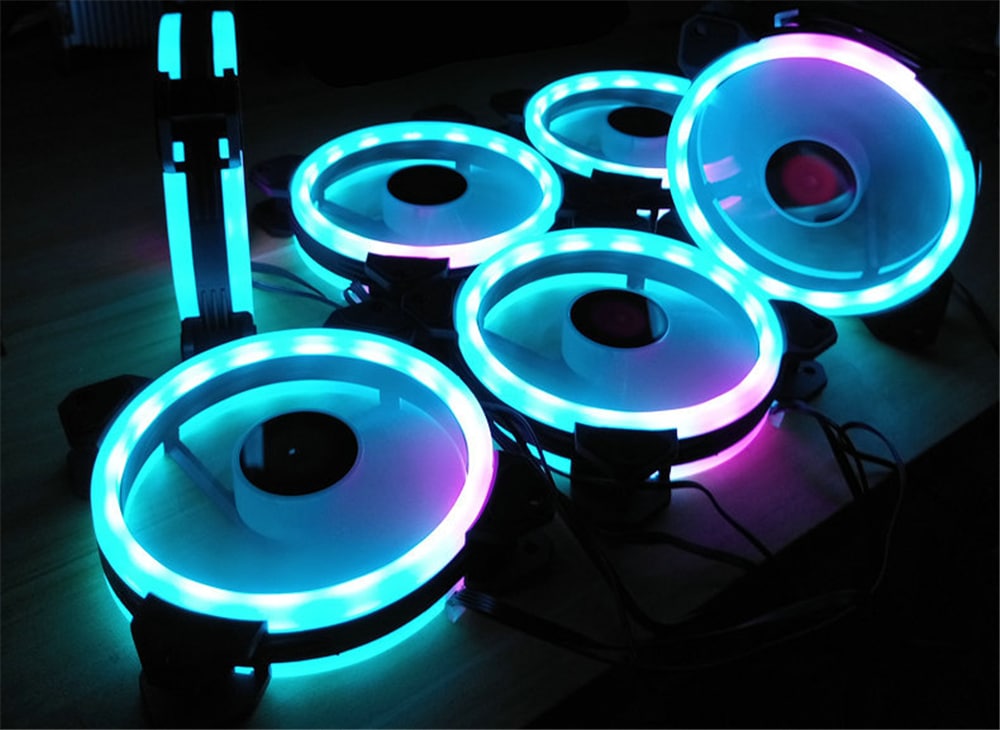 Wireless RGB LED Light 12cm Computer PC Case Cooling Fan CPU Cooler- Black Wireless RGB LED Light 12cm Computer PC Case Cooling Fan CPU Cooler- Black