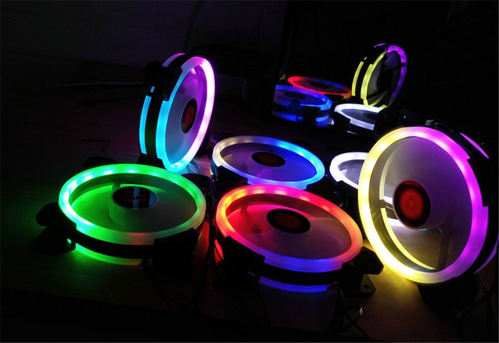 Wireless RGB LED Light 12cm Computer PC Case Cooling Fan CPU Cooler- Black Wireless RGB LED Light 12cm Computer PC Case Cooling Fan CPU Cooler- Black