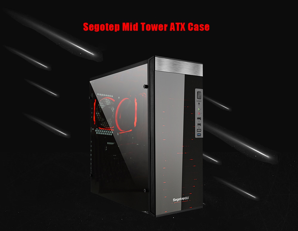 Segotep USB 3.0 Full Side Acrylic Gaming PC Case- Black Segotep USB 3.0 Full Side Acrylic Gaming PC Case- Black
