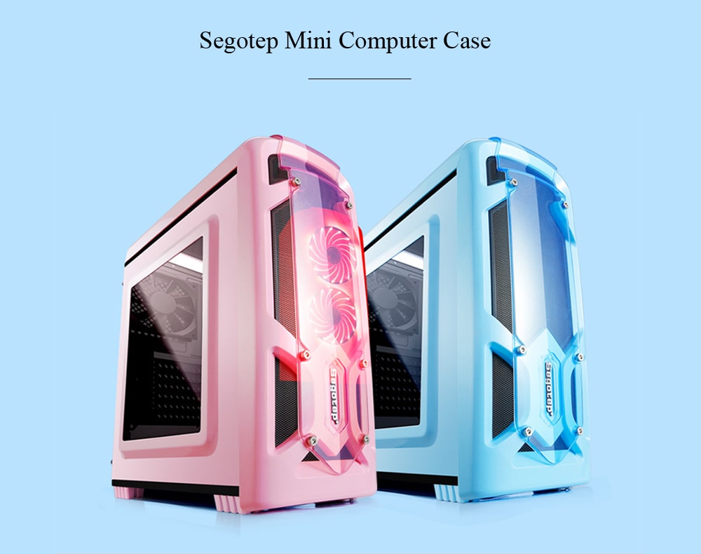 Segotep Mini Computer Case PC Mainframe- Pink Segotep Mini Computer Case PC Mainframe- Pink