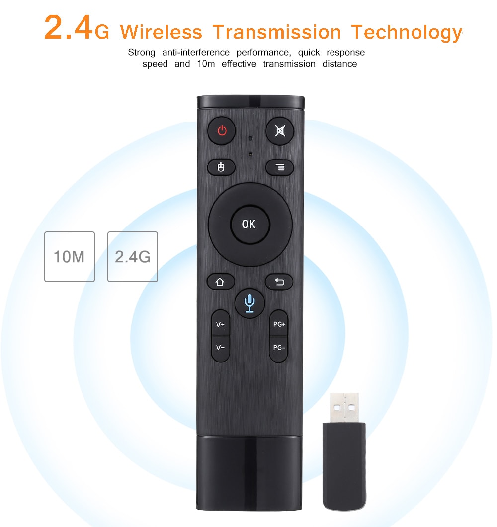 Q5 - A 2.4G Voice Function Remote Controller- Black Q5 - A 2.4G Voice Function Remote Controller- Black