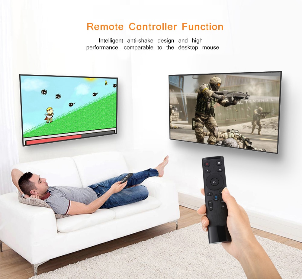Q5 - A 2.4G Voice Function Remote Controller- Black Q5 - A 2.4G Voice Function Remote Controller- Black