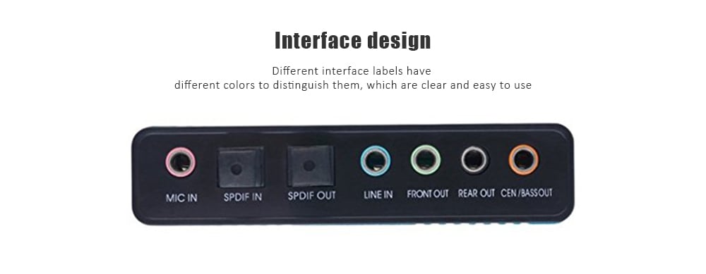 USB 6 Channel 5.1 External Optical Audio Sound Card for PC Laptop Notebook- Butterfly Blue USB 6 Channel 5.1 External Optical Audio Sound Card for PC Laptop Notebook- Butterfly Blue