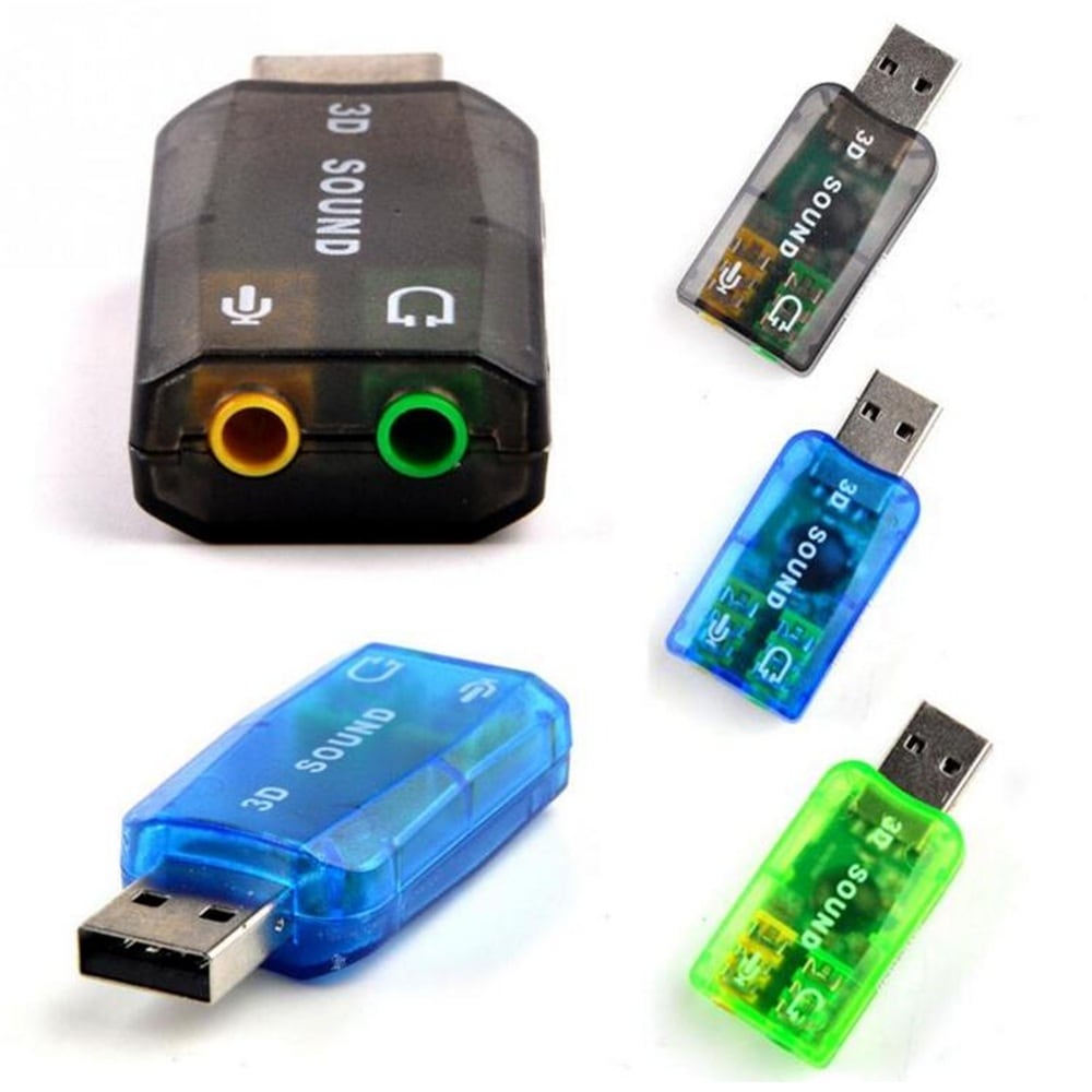 USB 5.1 Independent Analog 3D Sound Card Adapters 3.5mm Audio- Gray USB 5.1 Independent Analog 3D Sound Card Adapters 3.5mm Audio- Gray