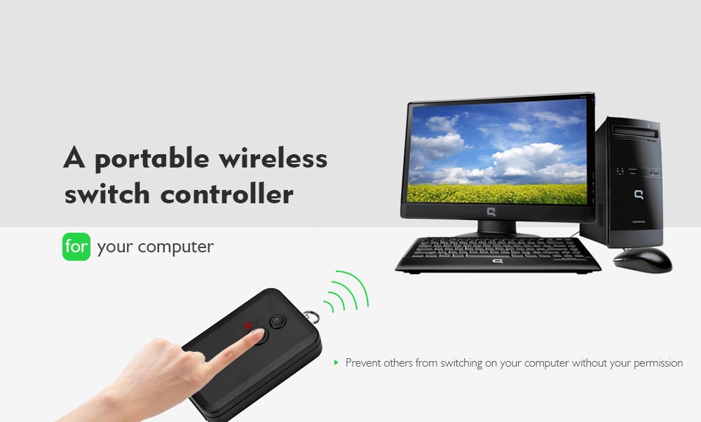 PCI Computer Desktop Wireless Switch 20m Wall Through Remote Control- Black PCI Computer Desktop Wireless Switch 20m Wall Through Remote Control- Black