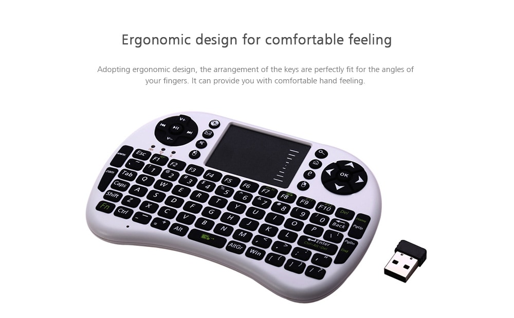 UKB-500-RF 2.4GHz Wireless German Keyboard Professional Typing Device- Black German UKB-500-RF 2.4GHz Wireless German Keyboard Professional Typing Device- Black German