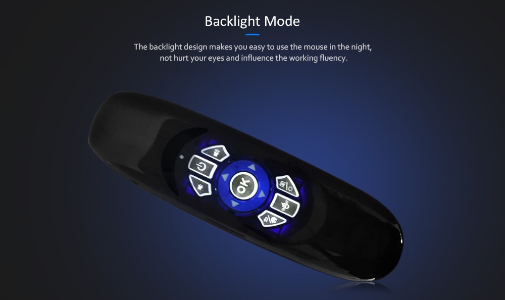 TK668S Portable 2.4GHz Wireless Remote Control Air Mouse Mini Keyboard with Backlight- Black TK668S Portable 2.4GHz Wireless Remote Control Air Mouse Mini Keyboard with Backlight- Black