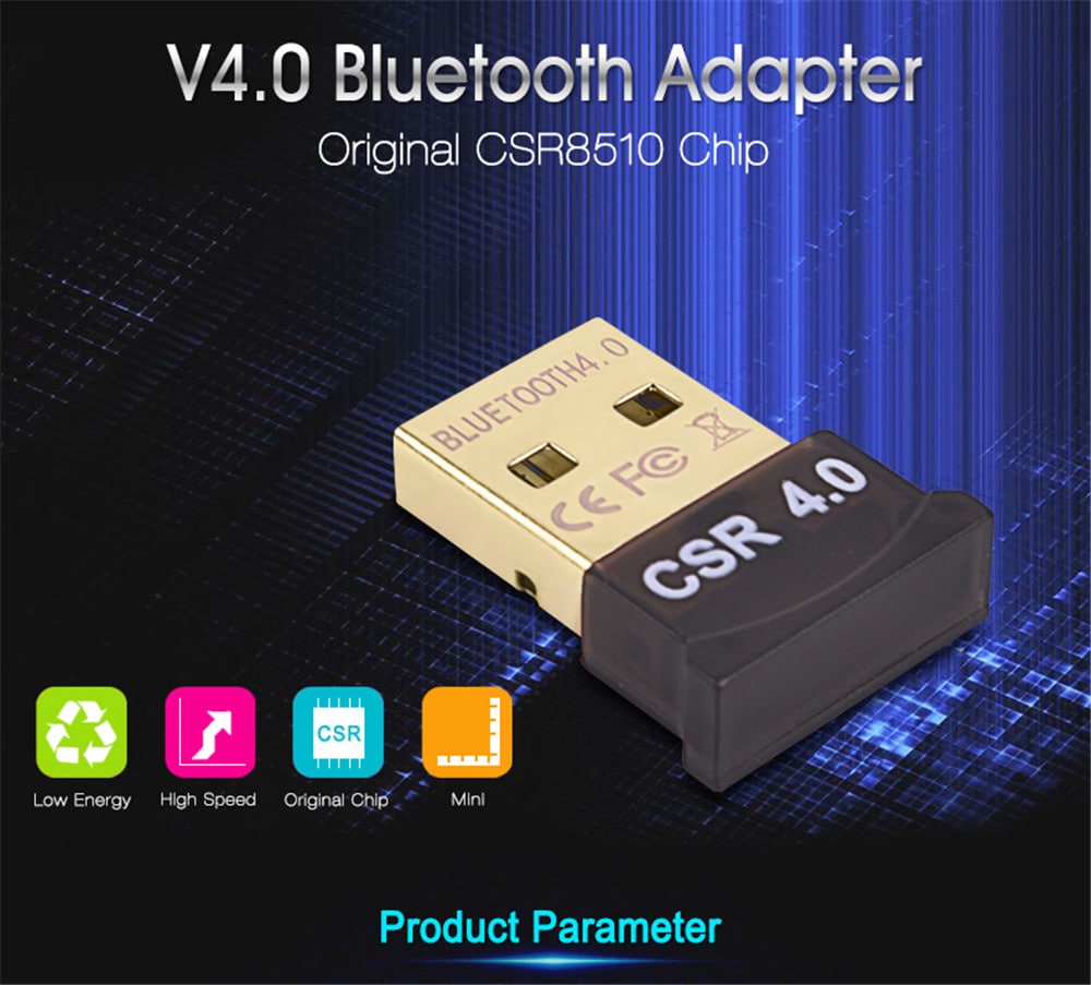 USB Bluetooth 4.0 Low Energy Micro Adapter Dongle- Black USB Bluetooth 4.0 Low Energy Micro Adapter Dongle- Black