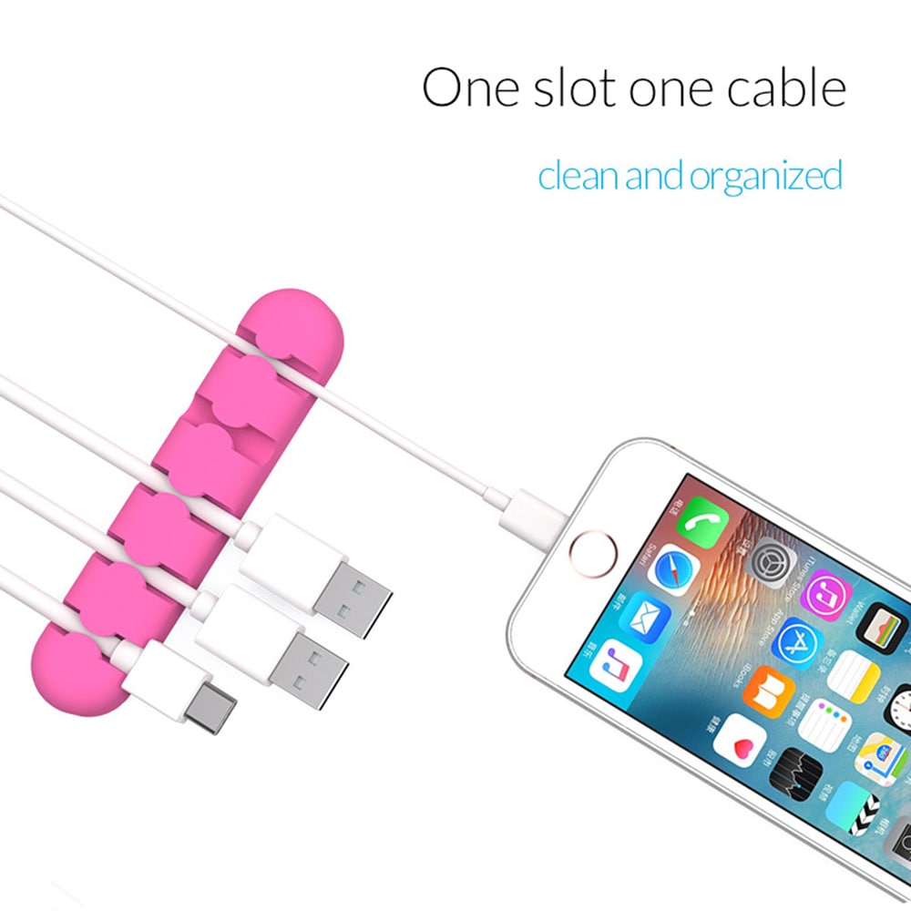 ORICO CBS5 Silicone Cable Fixer Clip Management Wire Organizer- Deep Sky Blue ORICO CBS5 Silicone Cable Fixer Clip Management Wire Organizer- Deep Sky Blue