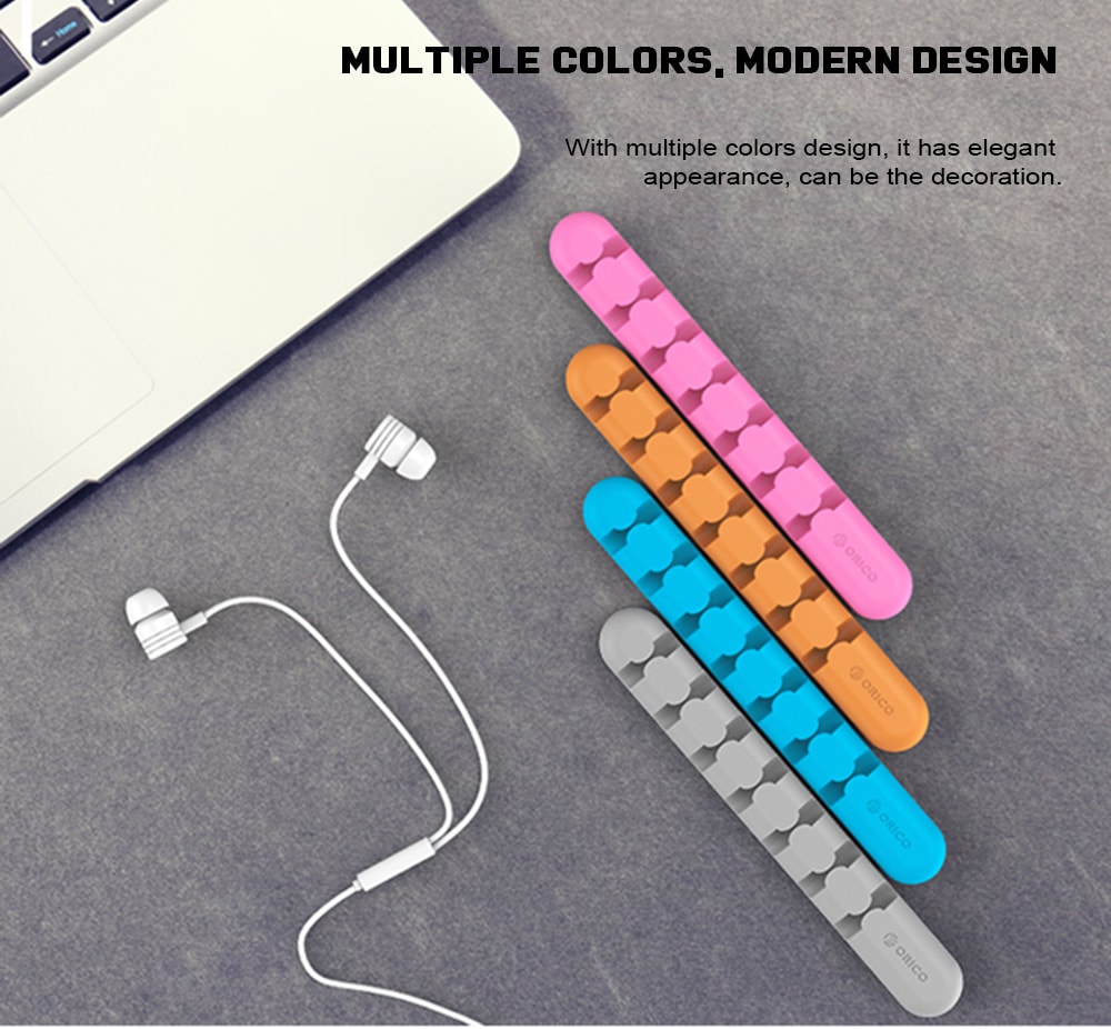 ORICO ORCO CBS7 Silicone Cable Clip Management Wire Organizer- Deep Sky Blue ORICO ORCO CBS7 Silicone Cable Clip Management Wire Organizer- Deep Sky Blue